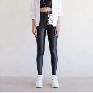 Carbon 38 Black High Rise Full-Length Legging in Takara Shine